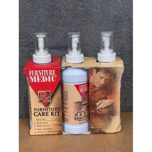Furniture Medic Rx‎ Furniture Care Kit 3 Pk Clean Protect Beautifier  NOS